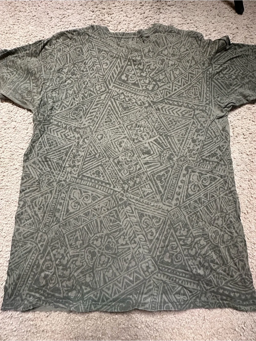 DISNEYLAND Resort Tee Shirt Disney Parks Extra-Large Olive Green Graphic Tee